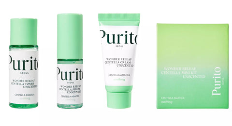 Purito | Wonder Releaf Centella Mini Kit Unscented - Girl's Cave Purito | Wonder Releaf Centella Mini Kit Unscented - Girl's Cave