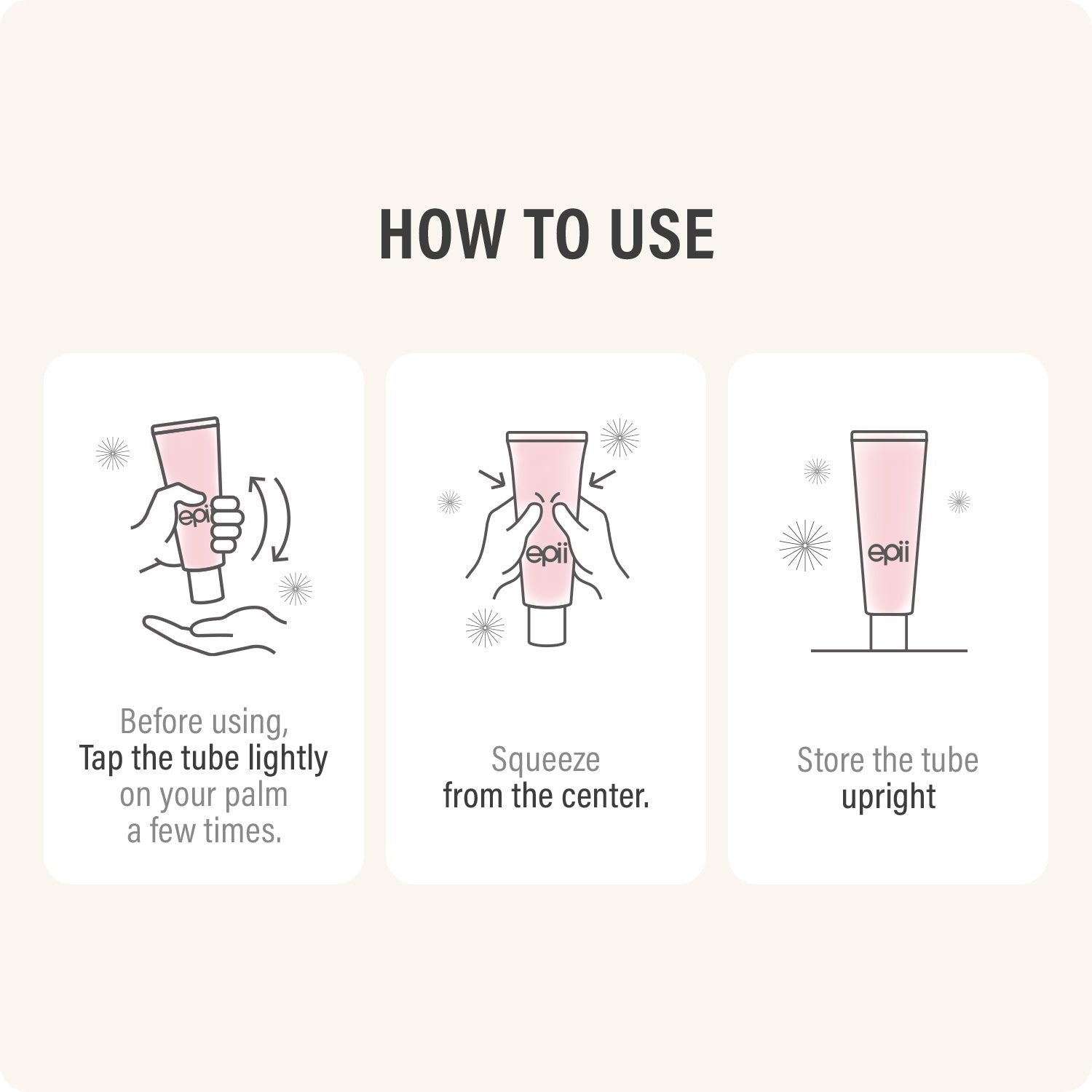 epii Double Up Cream - application