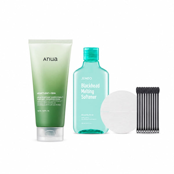 Pore Purifying Bundle – ANUA Cleansing Foam + JUMISO Blackhead Softener