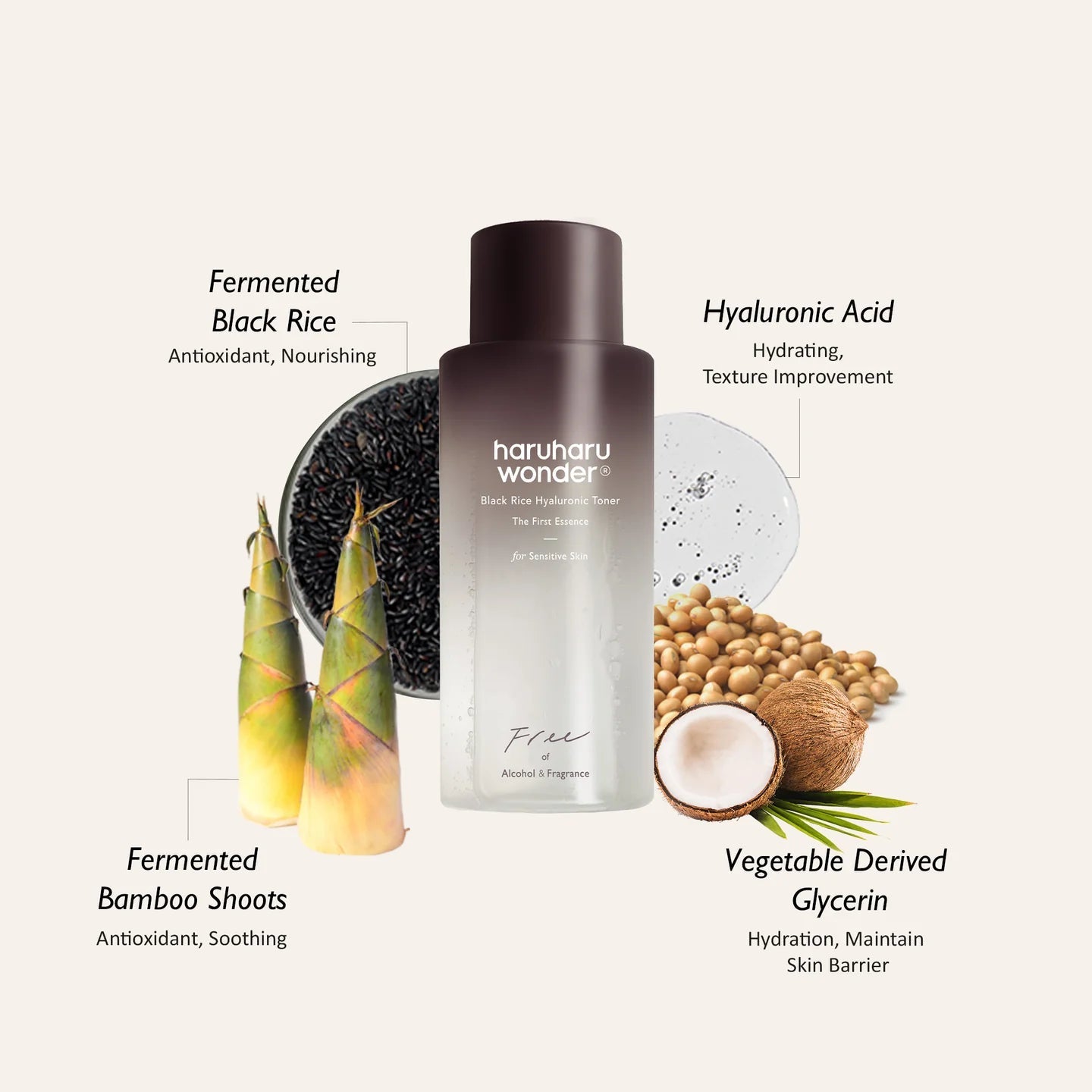 haruharu wonder Black Rice Hyaluronic Toner - texture