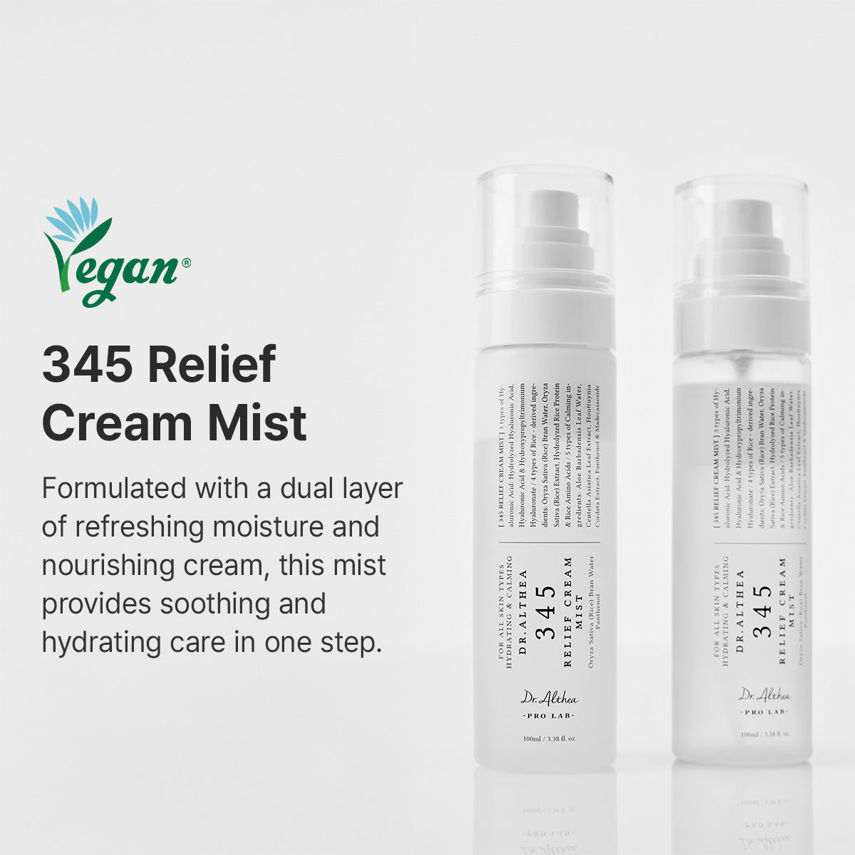 Dr.Althea 345 Relief Cream Mist - benefits