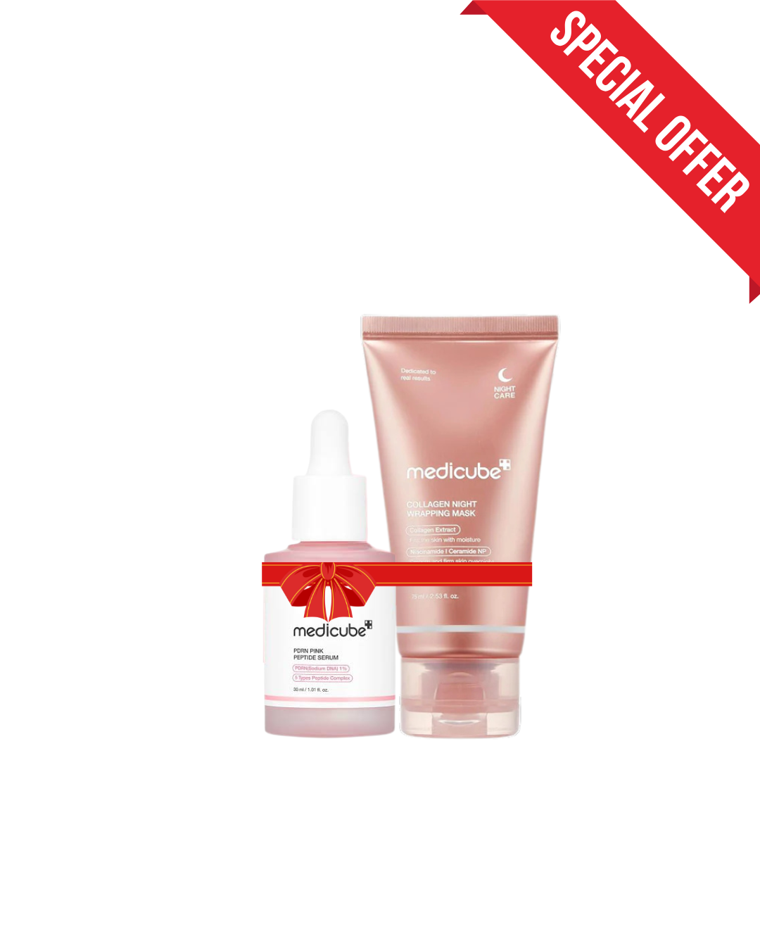 Medicube - Collagen Night Wrapping Mask + PDRN Pink Peptide Serum