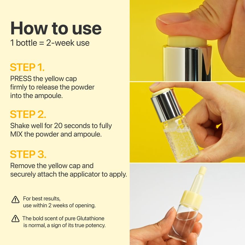 numbuzin No.5 Glutathione TXA Ampoule how to use