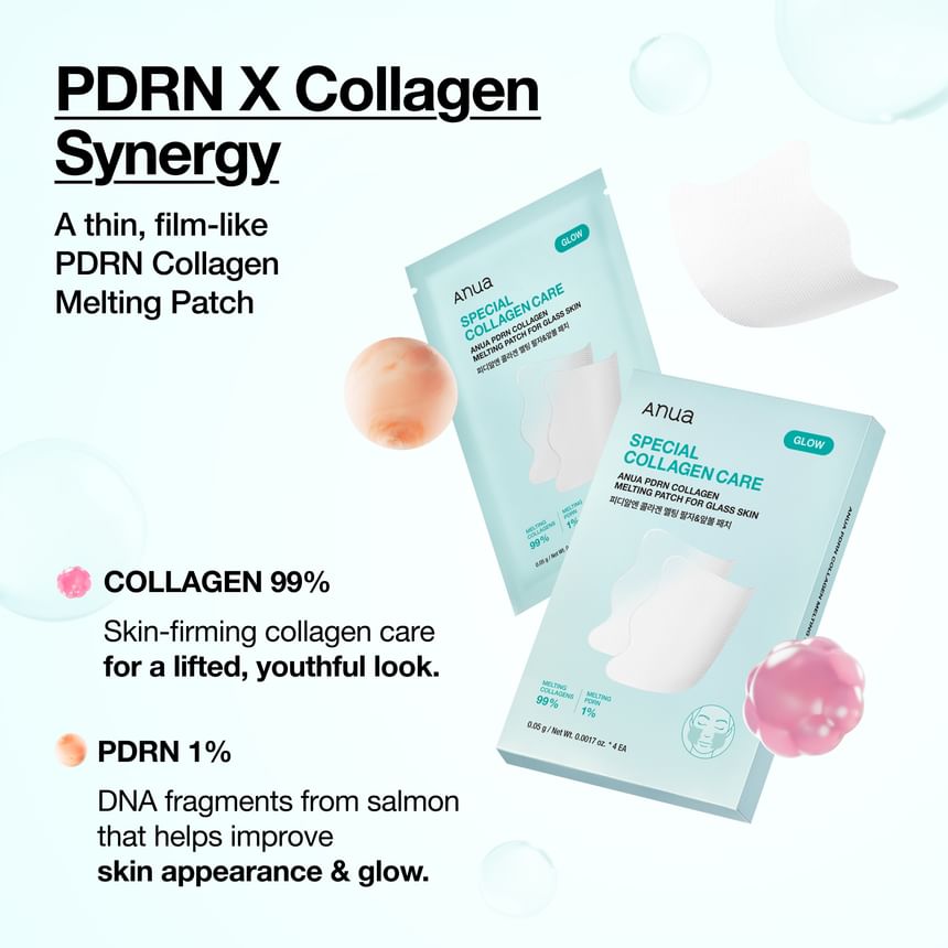 Anua PDRN Collagen Melting Patch glass skin glow