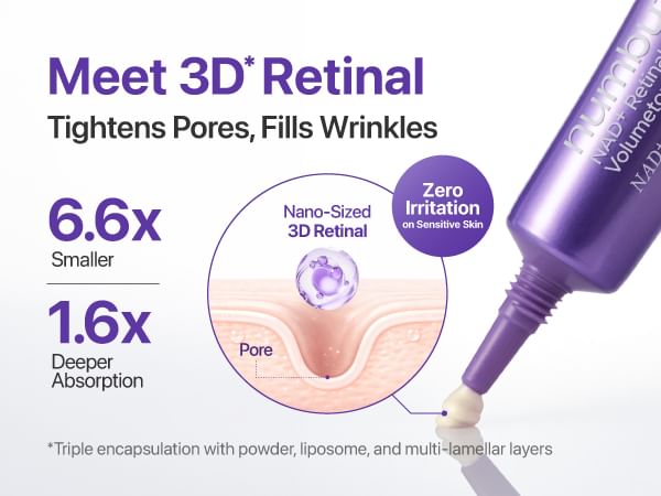 numbuzin No.9 eye cream 3D retinal tightens pores fills wrinkles