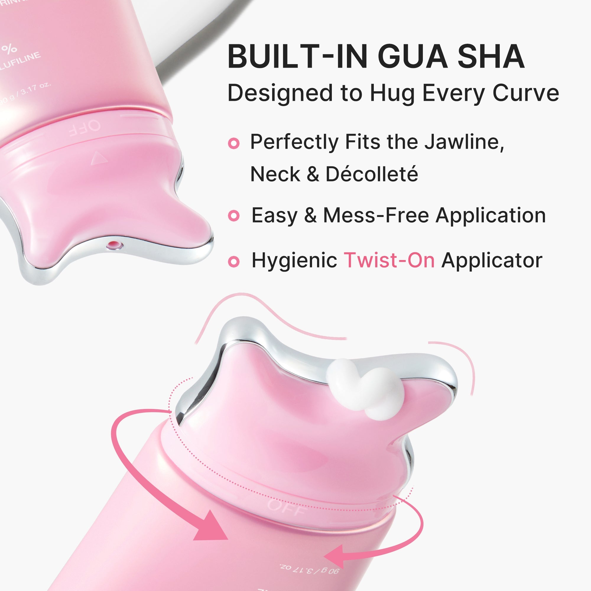 How to use Medicube PDRN gua sha neck cream - massage upward