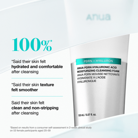 Anua PDRN Hyaluronic Acid Moisturizing Cleansing Foam - texture