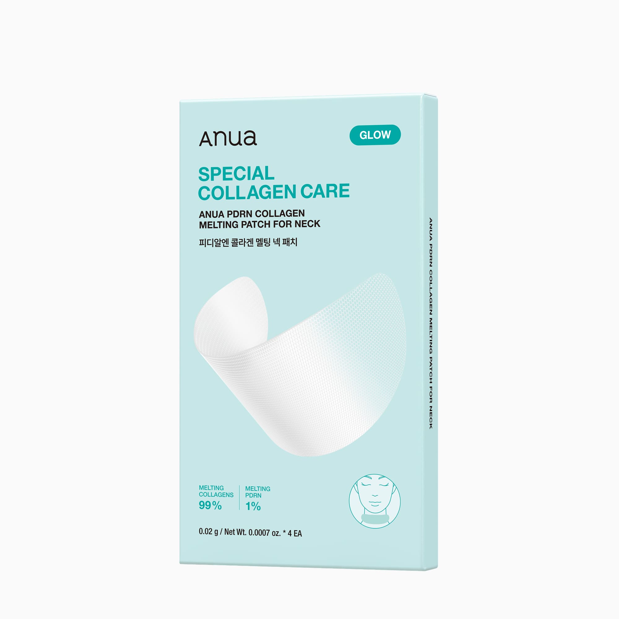 ANUA PDRN Collagen Melting Patch for Neck 4 Patches