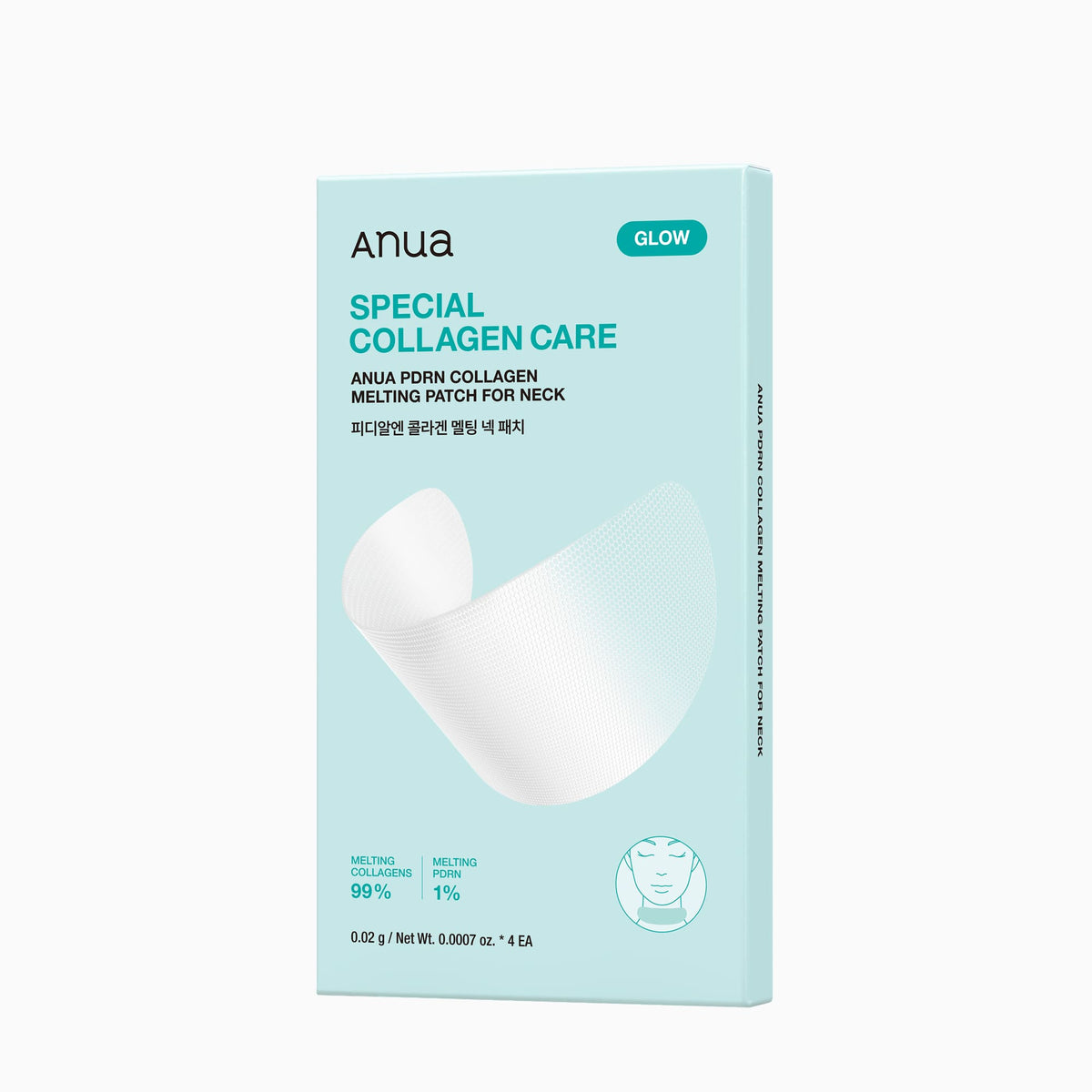ANUA PDRN Collagen Melting Patch for Neck 4 Patches