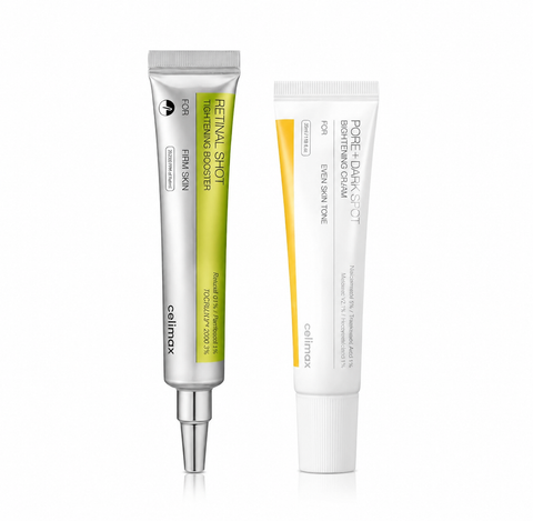 Celimax Retinal Firming Booster and Pore + Dark Spot Brightening Cream Bundle