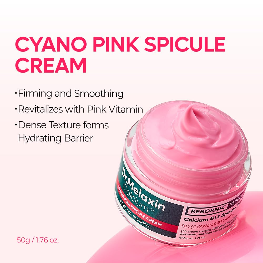 Dr.Melaxin Cyano Pink Spicule Cream firming and smoothing with pink vitamin