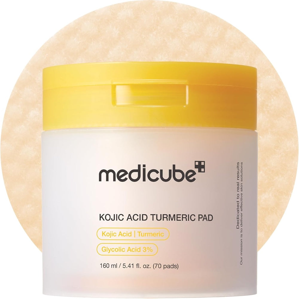 Medicube Kojic Acid Turmeric Pad 70 pads jar, 160ml
