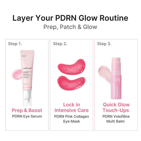 Medicube PDRN Pink Collagen Jelly Eye Mask pink hydrogel eye patches