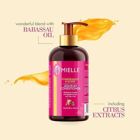 Mielle Organics Pomegranate & Honey Leave - In Conditioner for Type 4 Hair - Girl's Cave