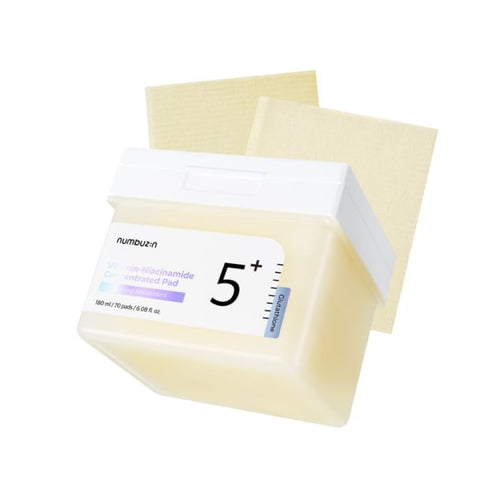 numbuzin No.5+ Glutathione Vitamin-Niacinamide Concentrated Pad 70 pads jar with pads