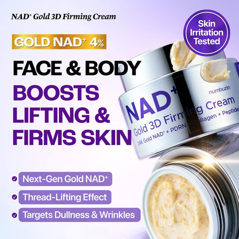 numbuzin NAD+ Gold 3D Firming Cream face and body firming benefits